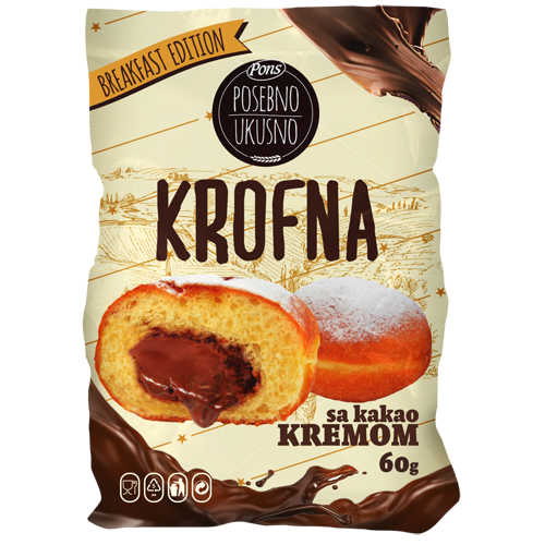 Premium krofna kakao krem 90g